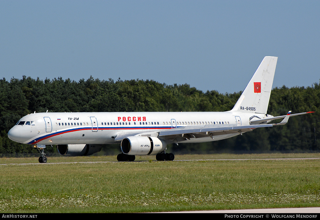 Aircraft Photo of RA-64505 | Tupolev Tu-214 | Rossiya - Russian Airlines | AirHistory.net #517457