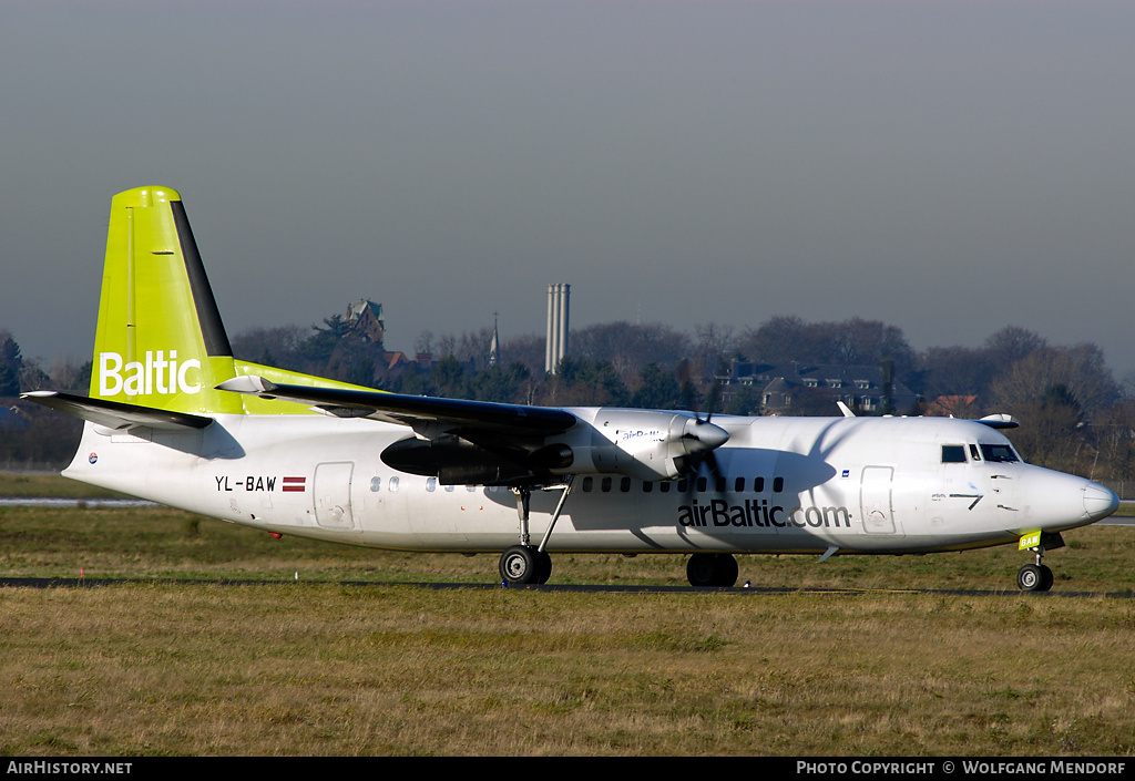Aircraft Photo of YL-BAW | Fokker 50 | AirBaltic | AirHistory.net #517461