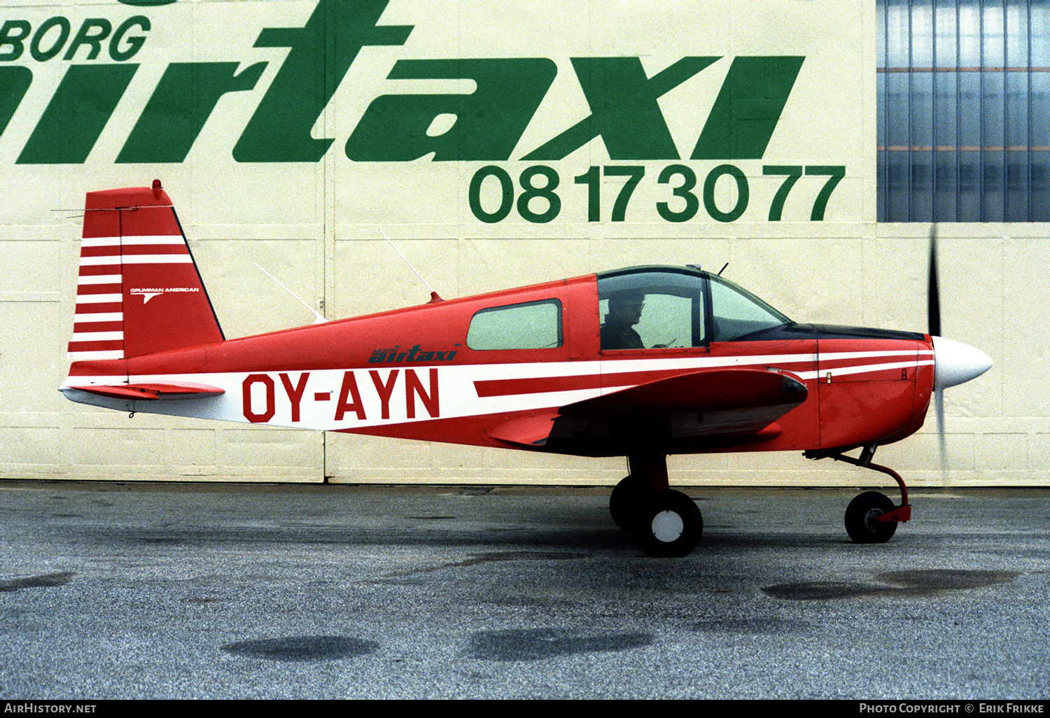 Aircraft Photo of OY-AYN | Grumman American AA-1B Trainer | Aalborg Air Taxi | AirHistory.net #517468