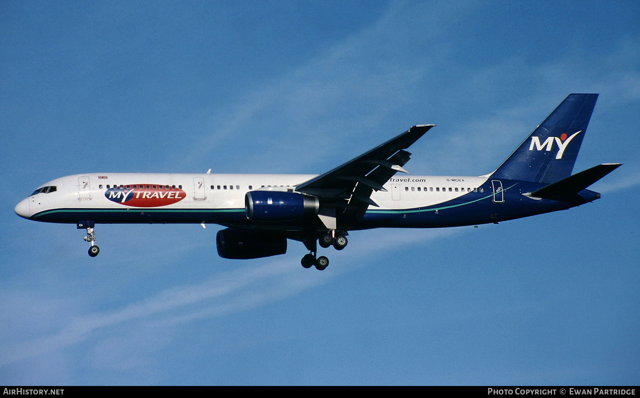 Aircraft Photo of G-MCEA | Boeing 757-225 | MyTravel Airways | AirHistory.net #517487