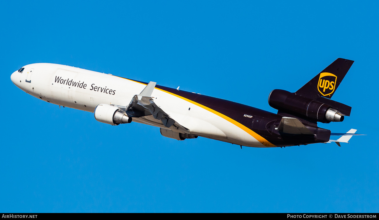 Aircraft Photo of N296UP | McDonnell Douglas MD-11/F | United Parcel Service - UPS | AirHistory.net #517570