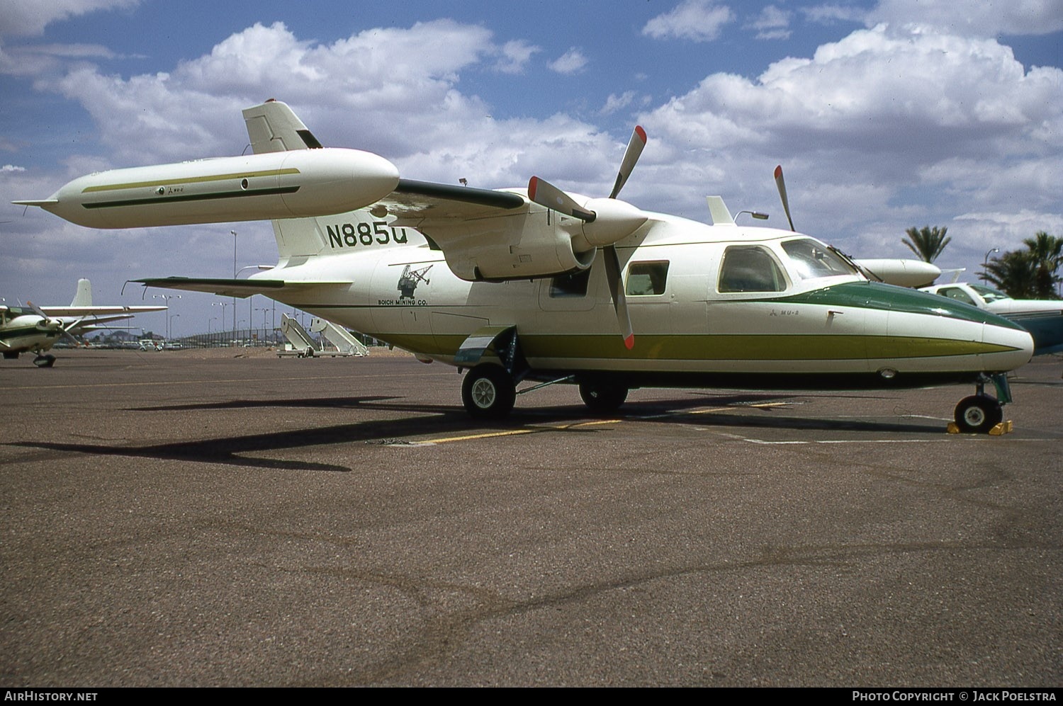 Aircraft Photo of N885Q | Mitsubishi MU-2B | Boich Mining | AirHistory.net #517579