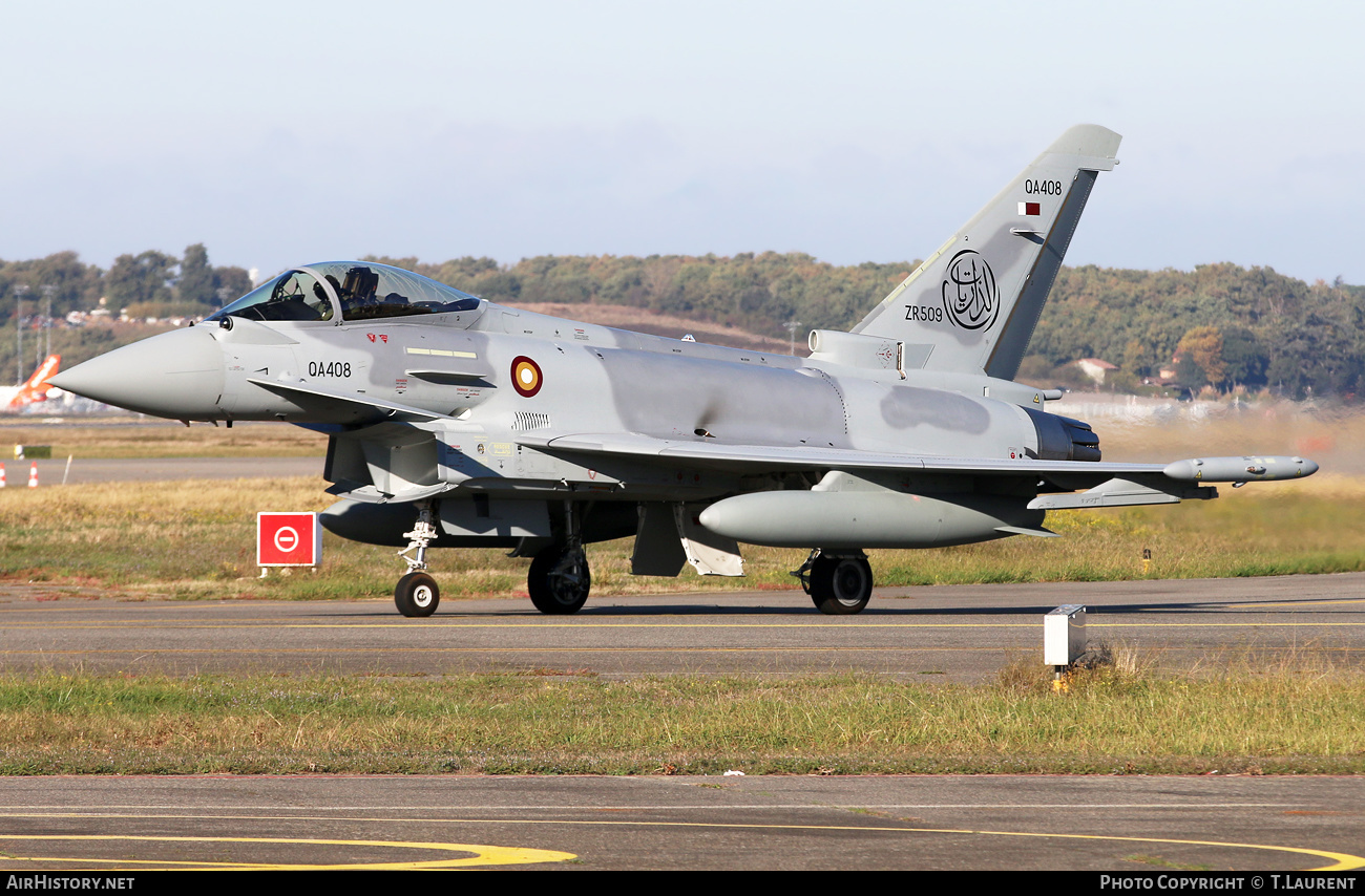 Aircraft Photo of QA408 / ZR509 | Eurofighter EF-2000 Typhoon FGR4 | Qatar - Air Force | AirHistory.net #517584