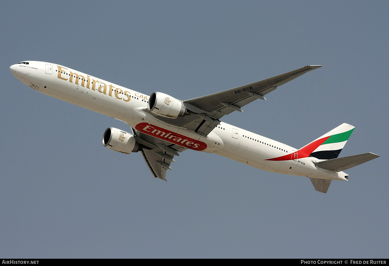 Aircraft Photo of A6-ECB | Boeing 777-31H/ER | Emirates | AirHistory.net #517594