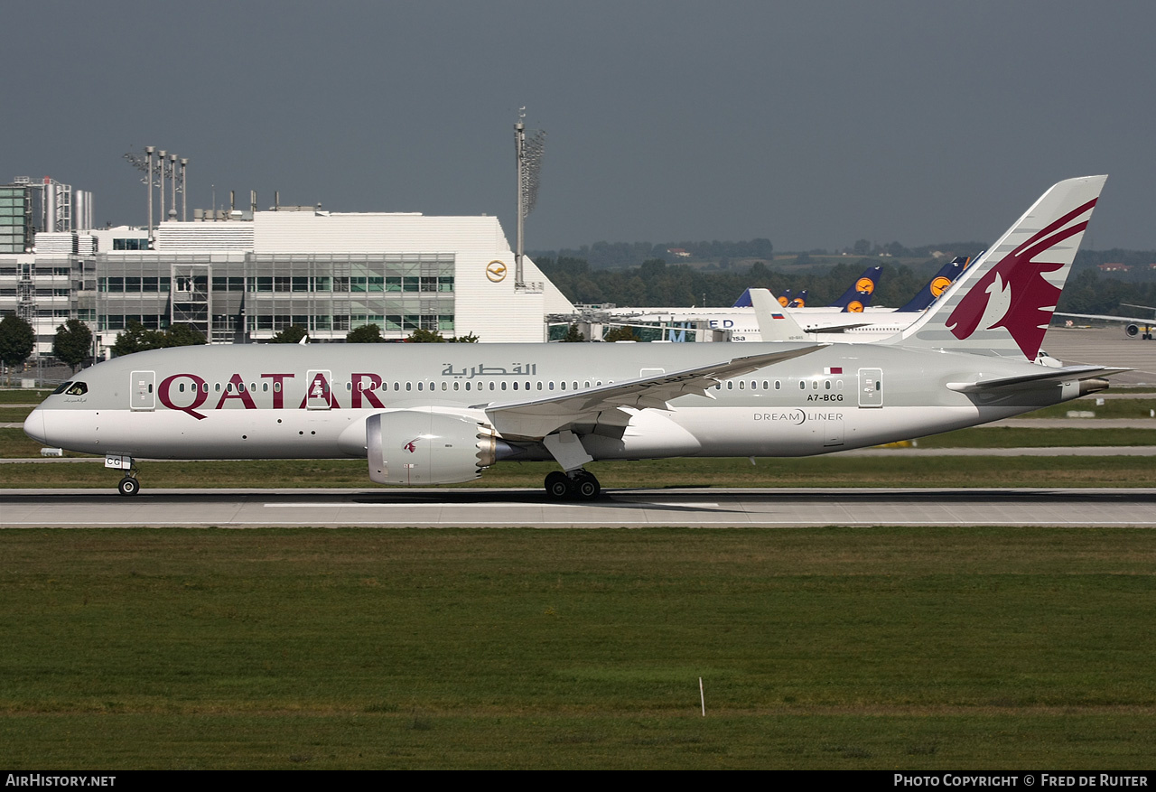 Aircraft Photo of A7-BCG | Boeing 787-8 Dreamliner | Qatar Airways | AirHistory.net #517595