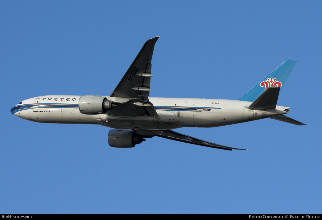 Aircraft Photo of B-2080 | Boeing 777-F1B | China Southern Airlines Cargo | AirHistory.net #517616