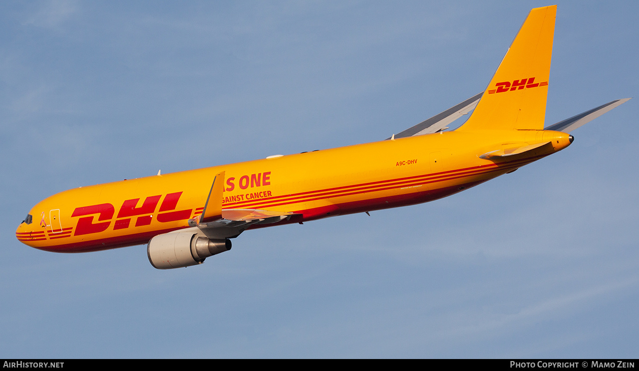 Aircraft Photo of A9C-DHV | Boeing 767-323/ER(BDSF) | DHL International | AirHistory.net #517625