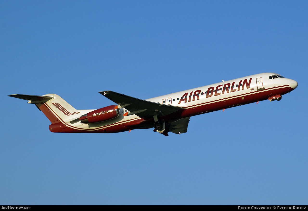 Aircraft Photo of D-AGPK | Fokker 100 (F28-0100) | Air Berlin | AirHistory.net #517631