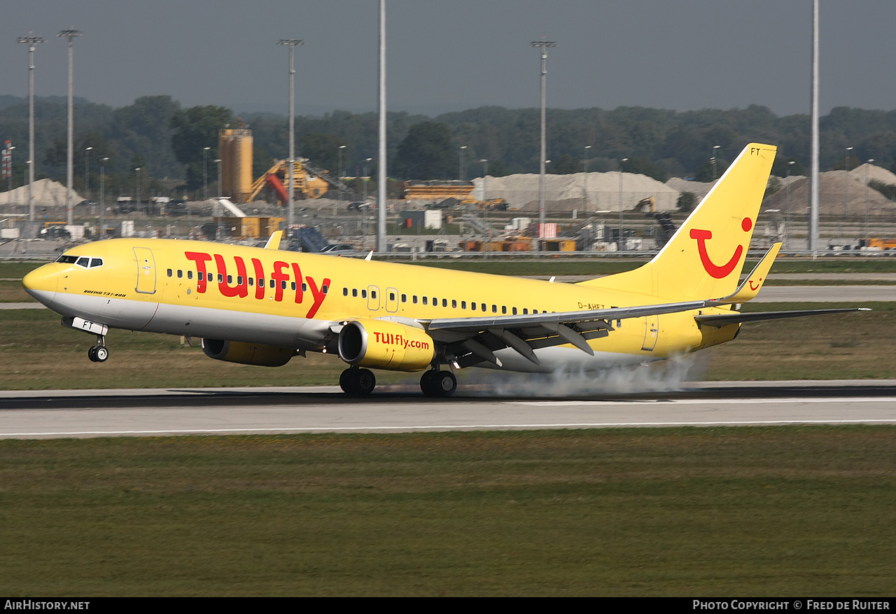 Aircraft Photo of D-AHFT | Boeing 737-8K5 | TUIfly | AirHistory.net #517638