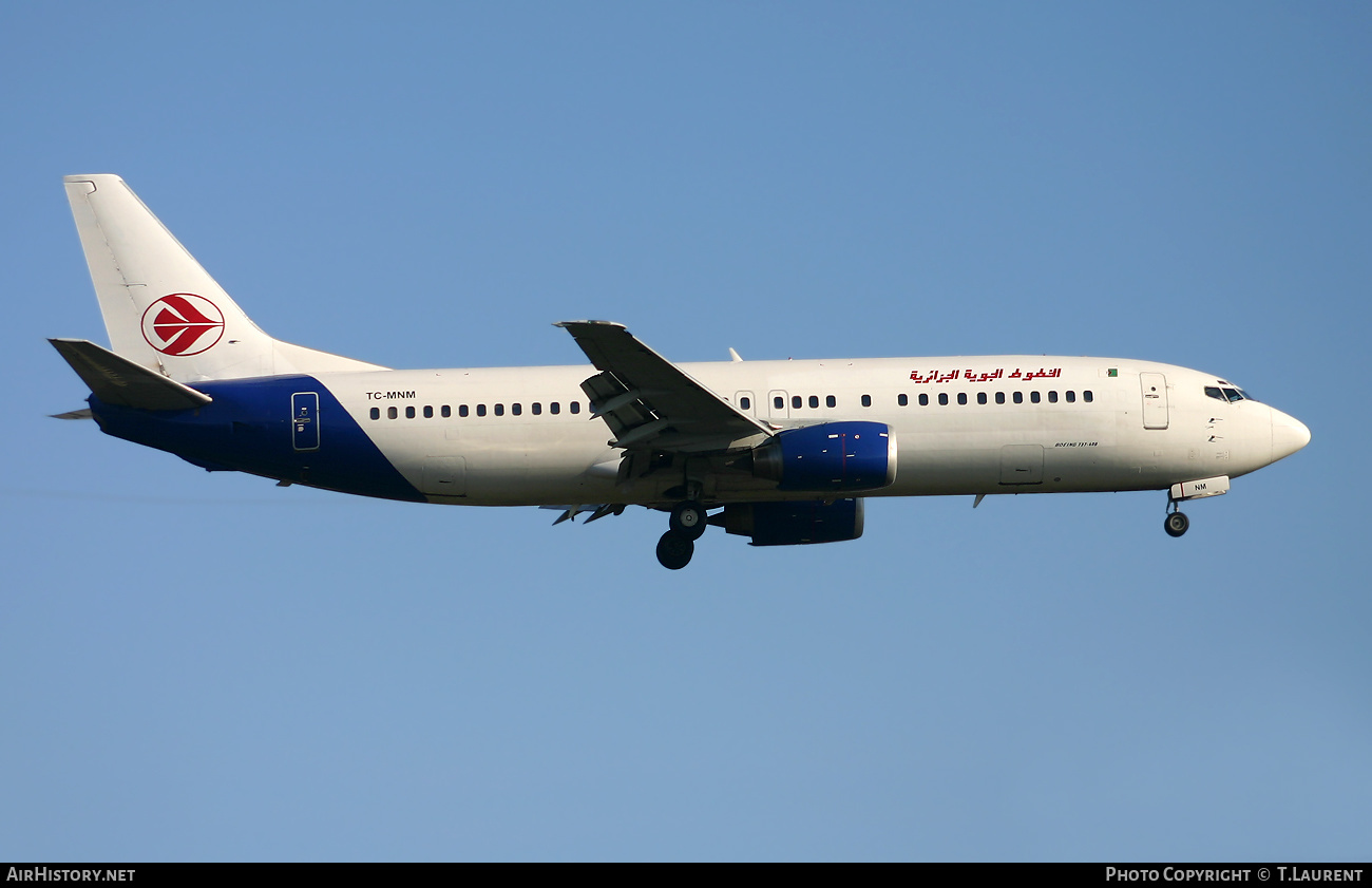 Aircraft Photo of TC-MNM | Boeing 737-4Q8 | Air Algérie | AirHistory.net #517682