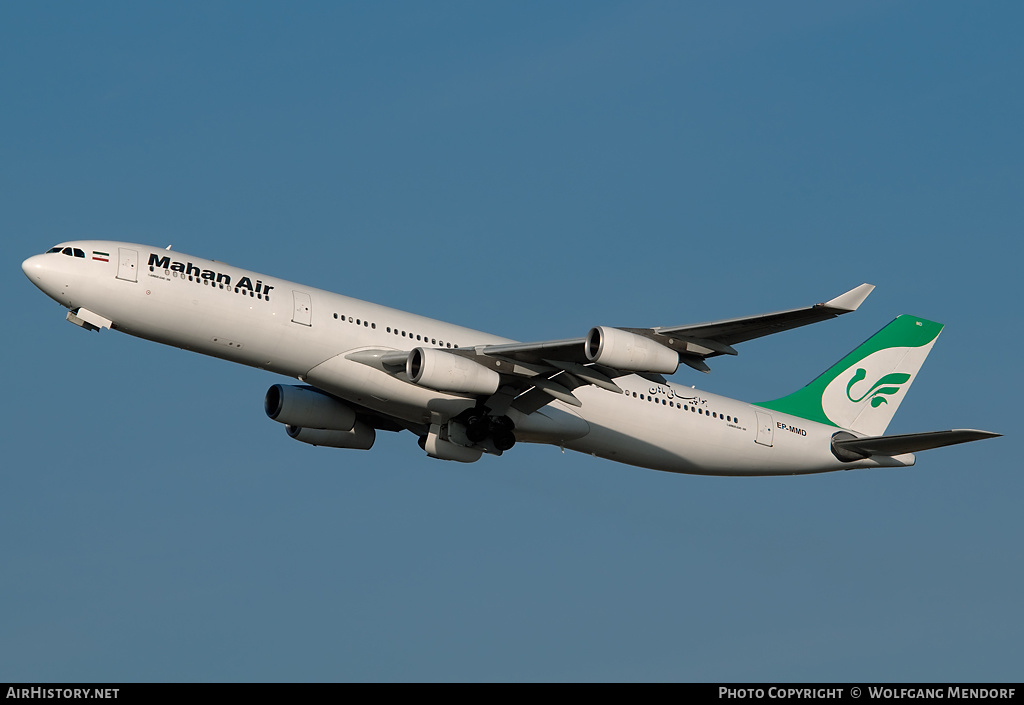 Aircraft Photo of EP-MMD | Airbus A340-313 | Mahan Air | AirHistory.net #517684