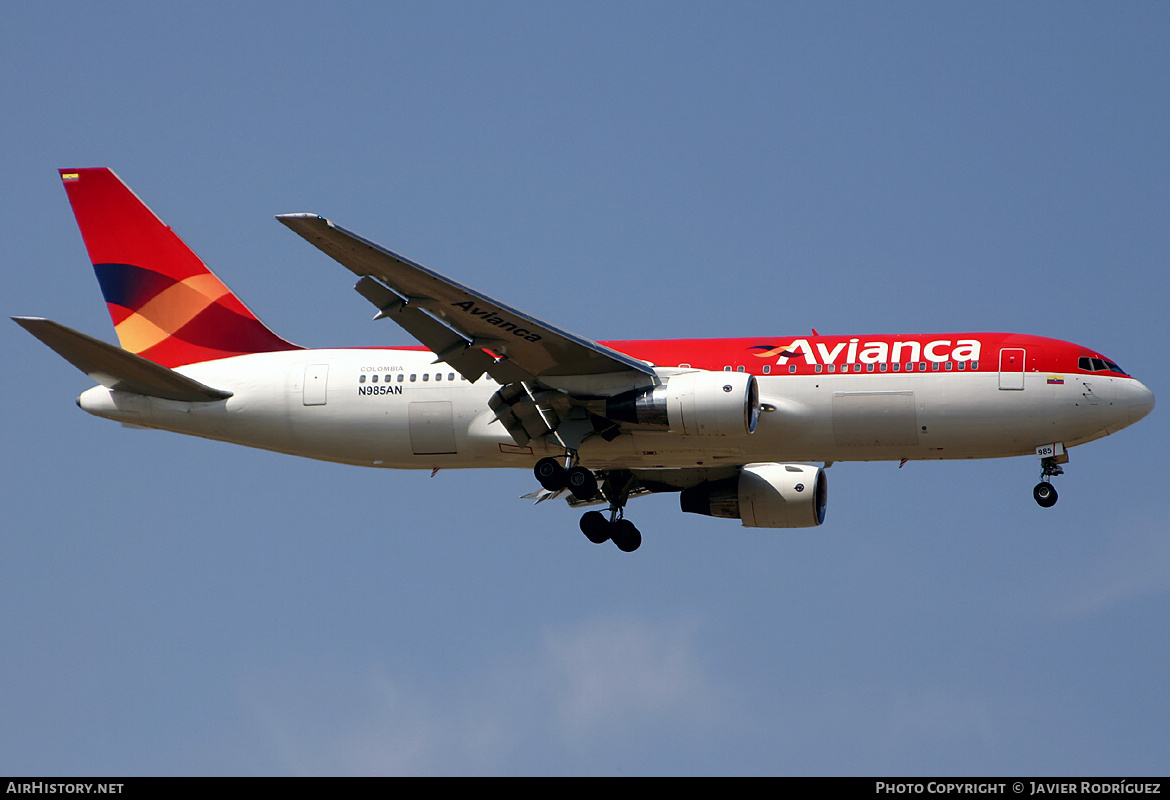 Aircraft Photo of N985AN | Boeing 767-259/ER | Avianca | AirHistory.net #517700