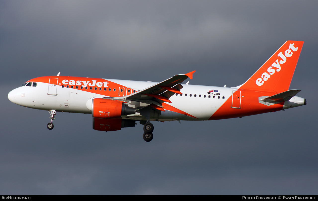Aircraft Photo of OE-LQW | Airbus A319-111 | EasyJet | AirHistory.net #517703
