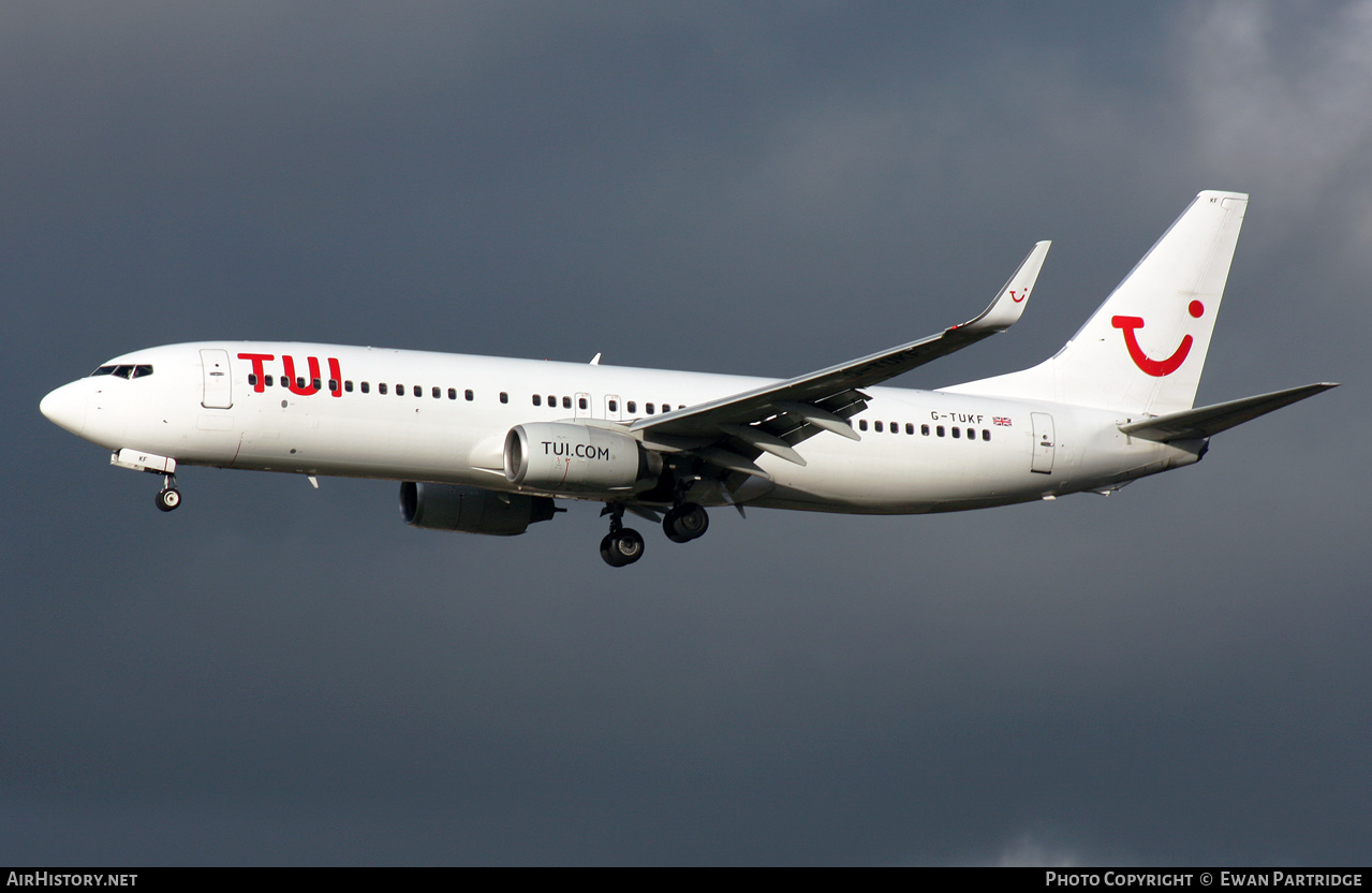 Aircraft Photo of G-TUKF | Boeing 737-8AS | TUI | AirHistory.net #517704