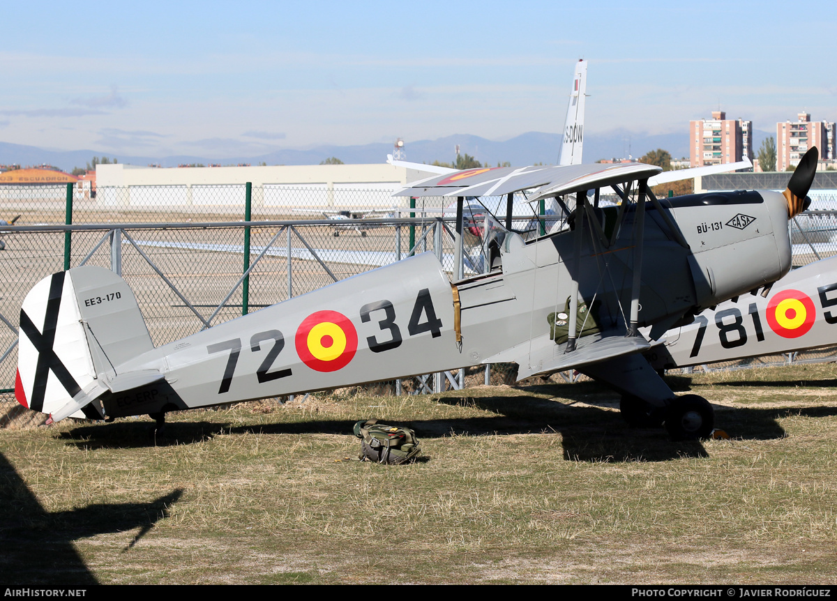 Aircraft Photo of EC-ERP / EE3-170 | CASA 1.131E Jungmann | Spain - Air Force | AirHistory.net #517715