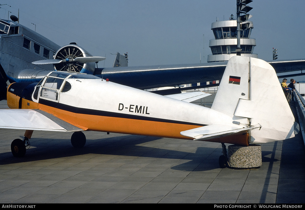 Aircraft Photo of D-EMIL / D-ECES | Bücker Bü-181D Bestmann | AirHistory.net #517762