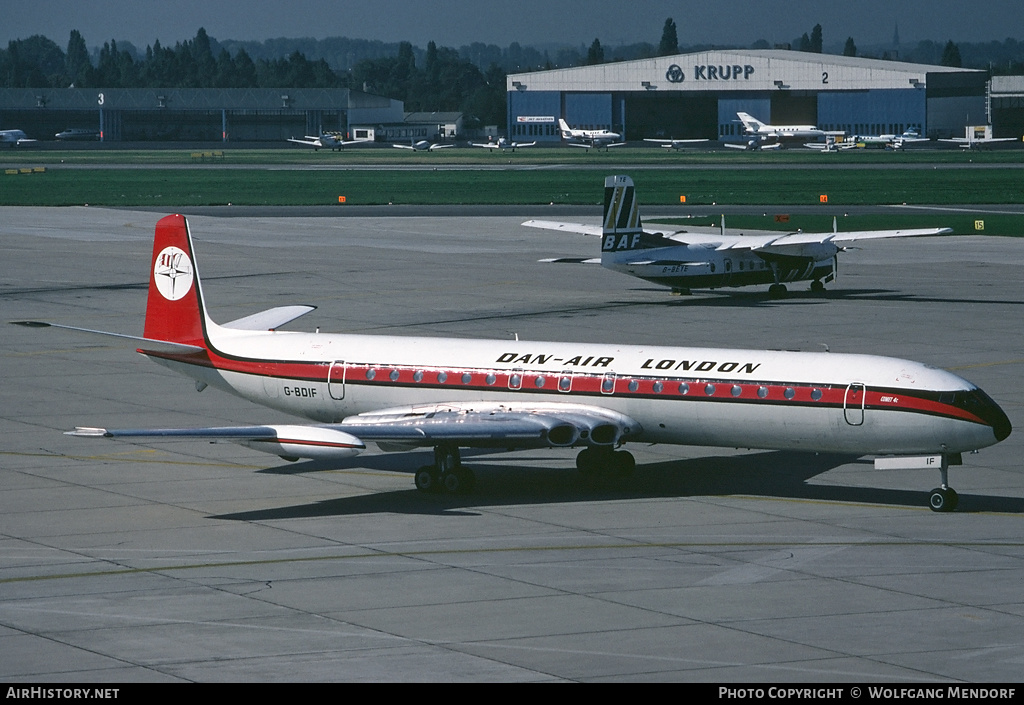 Aircraft Photo of G-BDIF | De Havilland D.H. 106 Comet 4C | Dan-Air London | AirHistory.net #517764