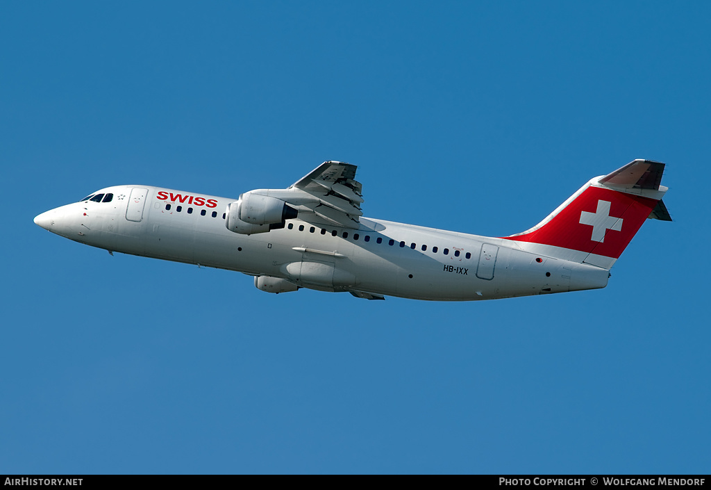 Aircraft Photo of HB-IXX | BAE Systems Avro 146-RJ100 | Swiss International Air Lines | AirHistory.net #517780