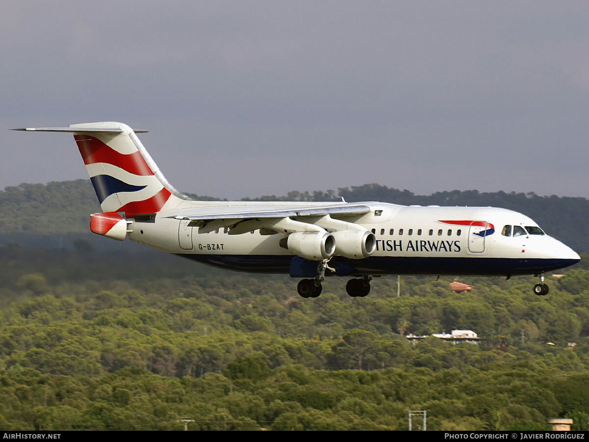Aircraft Photo of G-BZAT | British Aerospace Avro 146-RJ100 | British Airways | AirHistory.net #517790