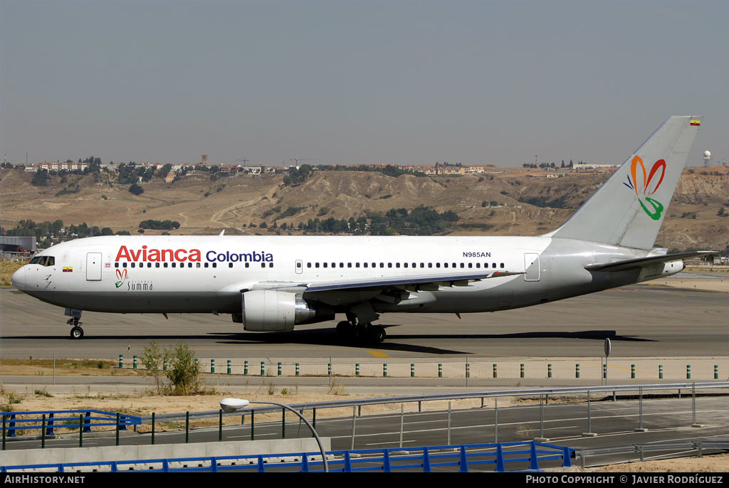 Aircraft Photo of N985AN | Boeing 767-259/ER | Avianca | AirHistory.net #517798