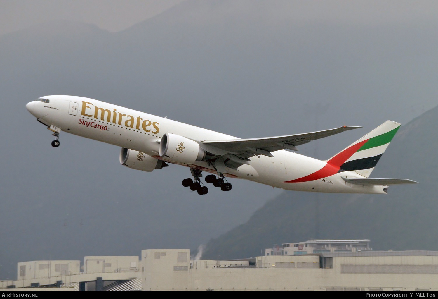 Aircraft Photo of A6-EFN | Boeing 777-F1H | Emirates SkyCargo | AirHistory.net #517801