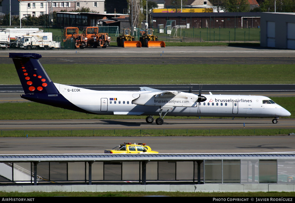 Aircraft Photo of G-ECOK | Bombardier DHC-8-402 Dash 8 | Brussels Airlines | AirHistory.net #517805