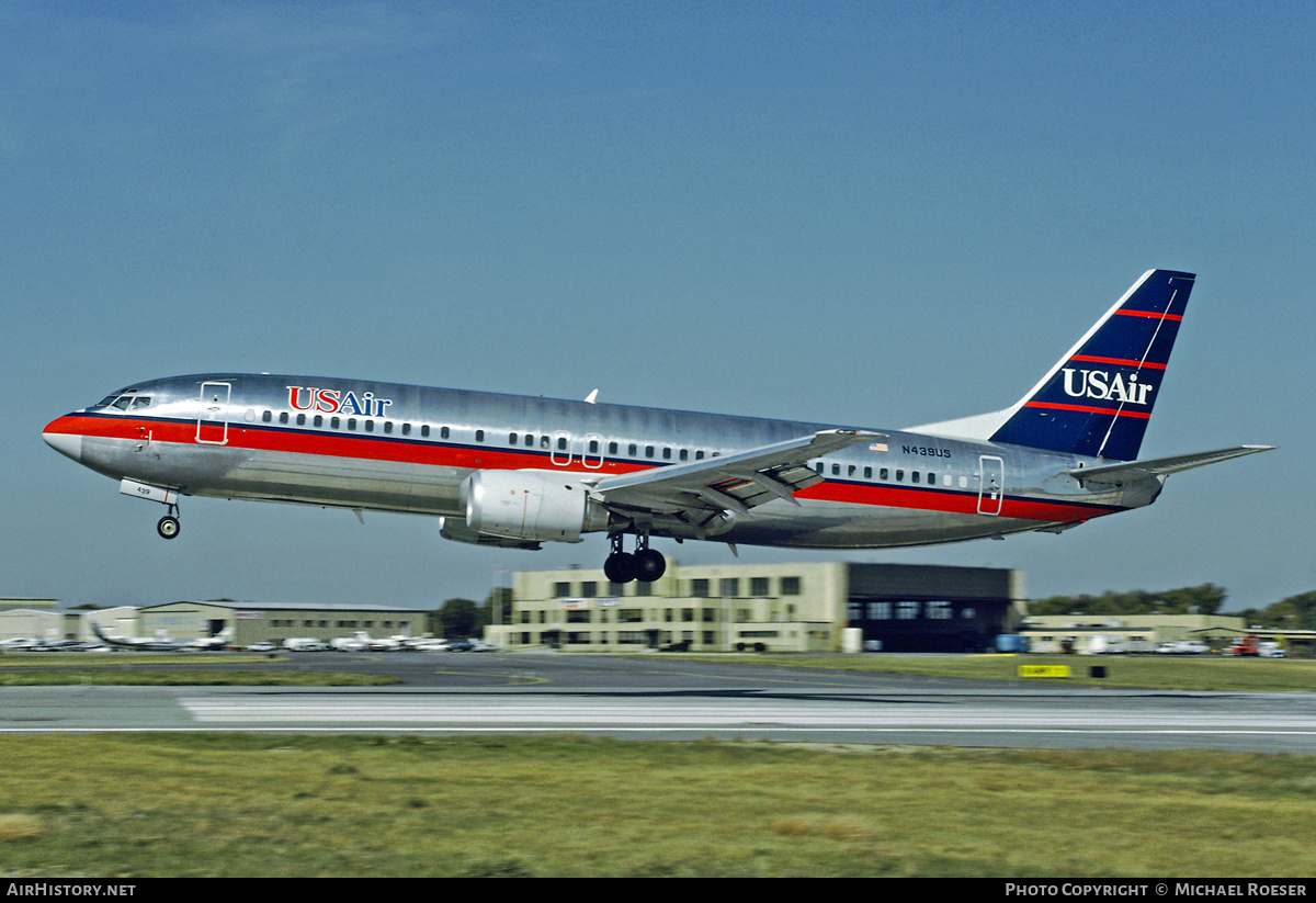 Aircraft Photo of N439US | Boeing 737-4B7 | USAir | AirHistory.net #517842