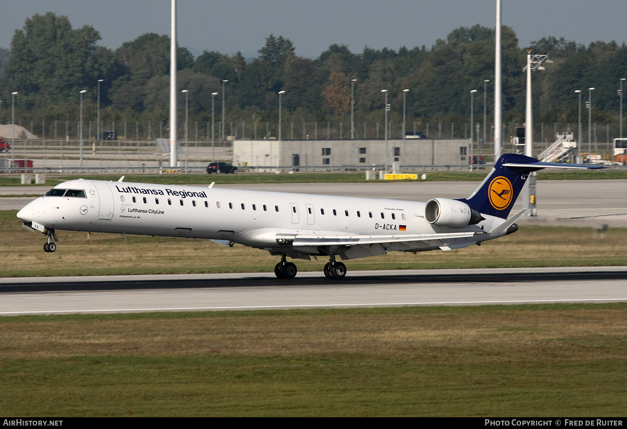 Aircraft Photo of D-ACKA | Bombardier CRJ-900LR (CL-600-2D24) | Lufthansa Regional | AirHistory.net #517855