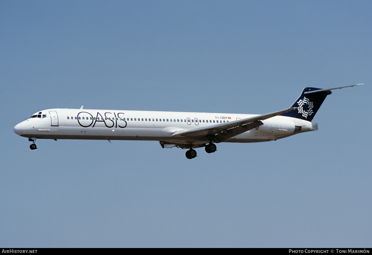Aircraft Photo of EC-GBY | McDonnell Douglas MD-83 (DC-9-83) | Oasis International Airlines | AirHistory.net #517881
