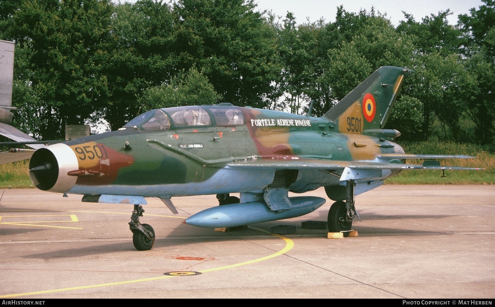 Aircraft Photo of 9501 | Mikoyan-Gurevich MiG-21UM Lancer B | Romania - Air Force | AirHistory.net #517943