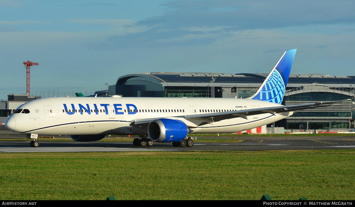 Aircraft Photo of N23983 | Boeing 787-9 Dreamliner | United Airlines | AirHistory.net #517959