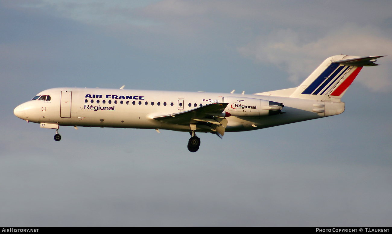 Aircraft Photo of F-GLIU | Fokker 70 (F28-0070) | Air France | AirHistory.net #518001
