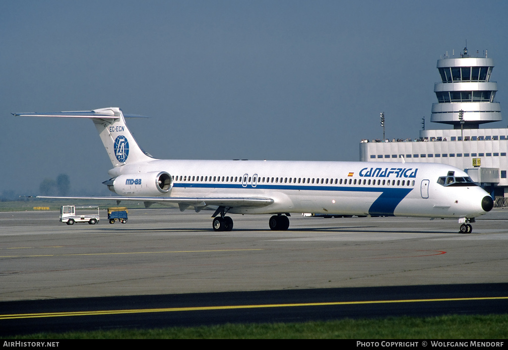 Aircraft Photo of EC-ECN | McDonnell Douglas MD-83 (DC-9-83) | Canafrica Transportes Aereos - CTA España | AirHistory.net #518018
