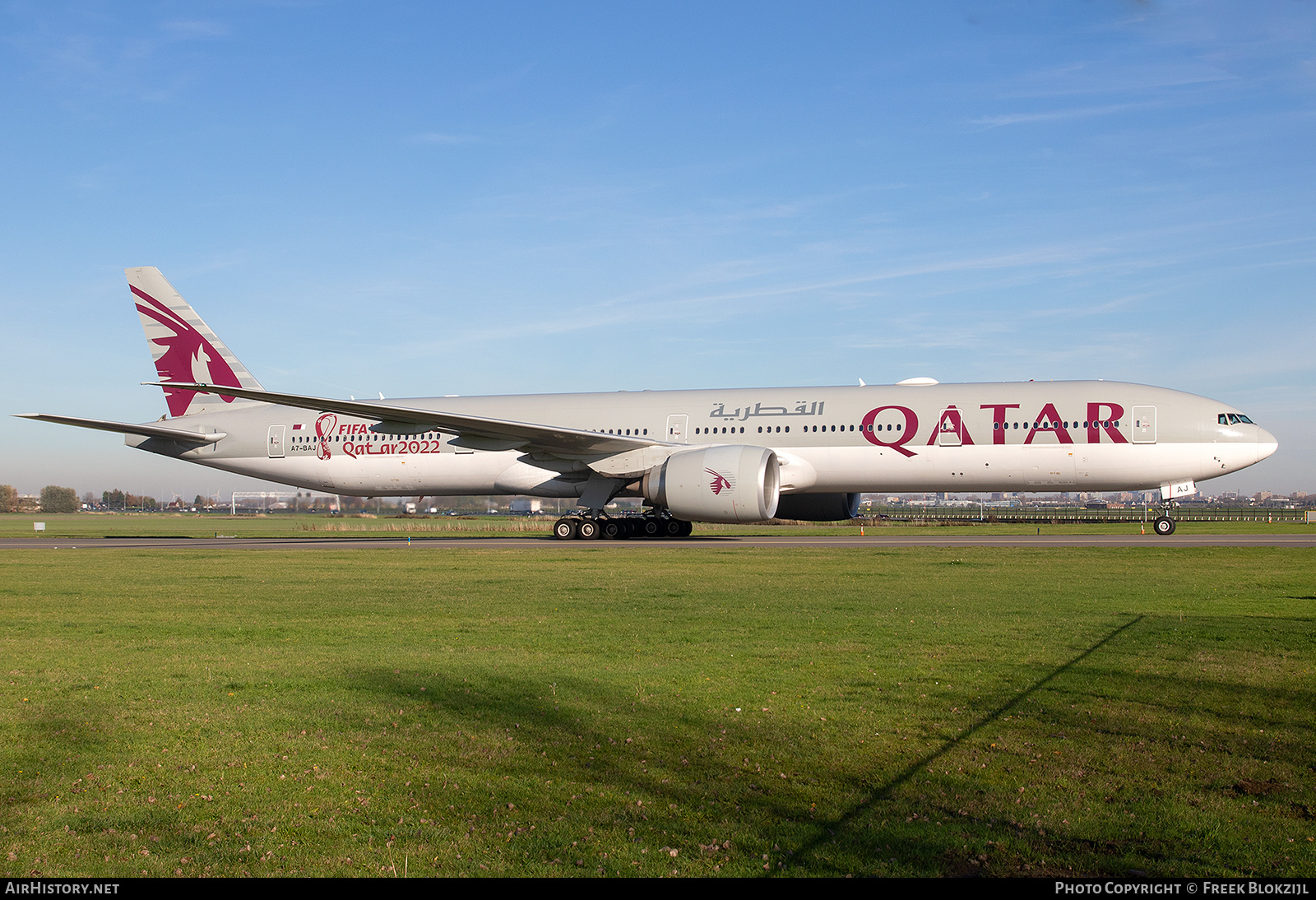 Aircraft Photo of A7-BAJ | Boeing 777-3DZ/ER | Qatar Airways | AirHistory.net #518028