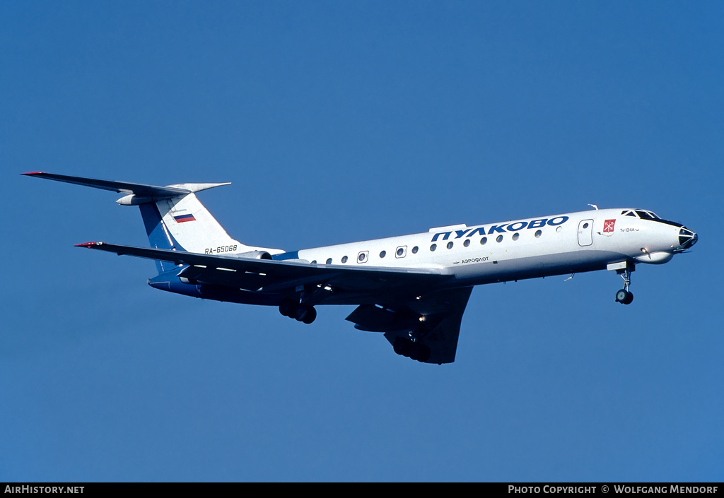 Aircraft Photo of RA-65068 | Tupolev Tu-134A-3 | Pulkovo Airlines | AirHistory.net #518031