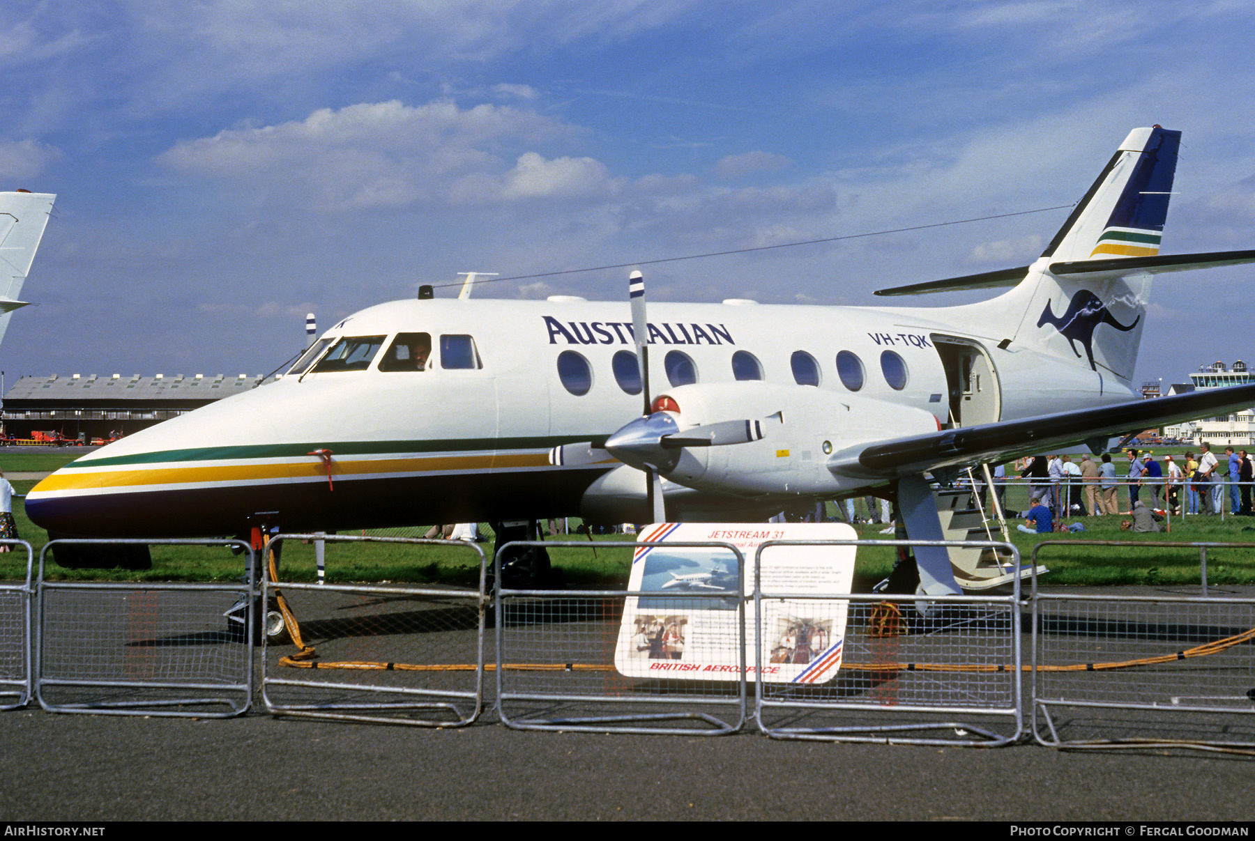 Aircraft Photo of VH-TQK | British Aerospace BAe-3107 Jetstream 31 | Australian Airlines | AirHistory.net #518074