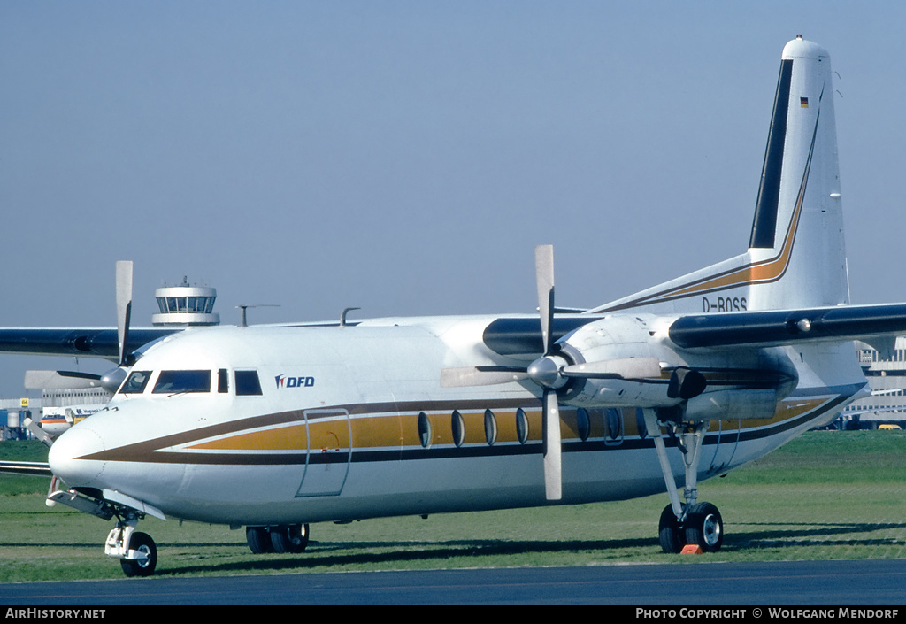 Aircraft Photo of D-BOSS | Fairchild F-27J | DFD - Deutsche Flugdienst | AirHistory.net #518127