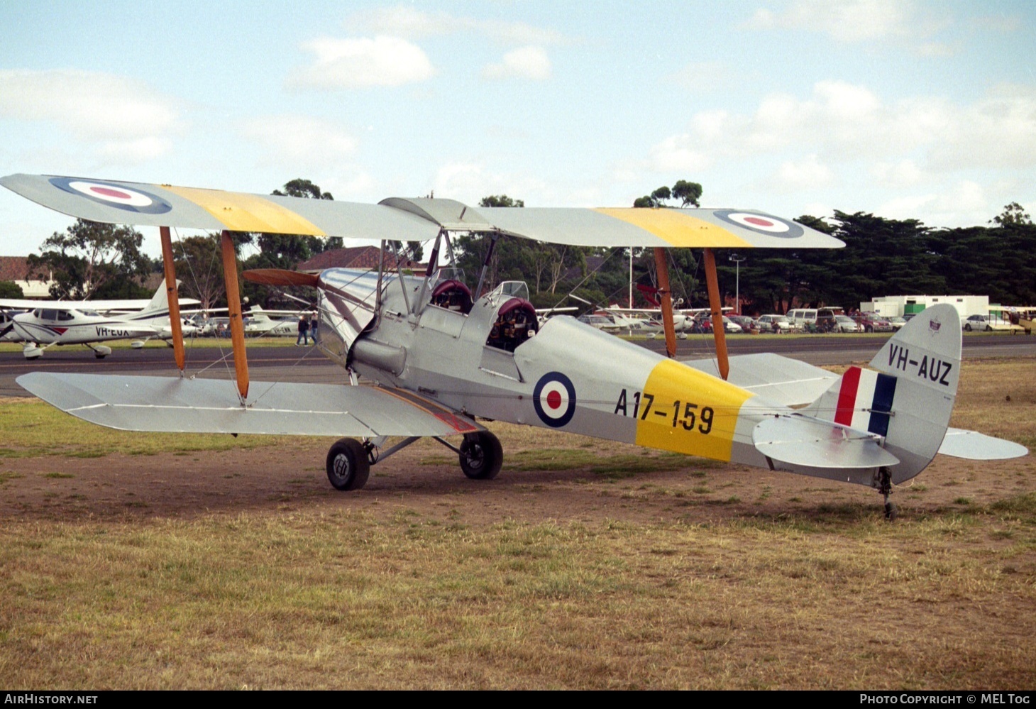 Aircraft Photo of VH-AUZ / A17-159 | De Havilland D.H. 82A Tiger Moth | Australia - Air Force | AirHistory.net #518136
