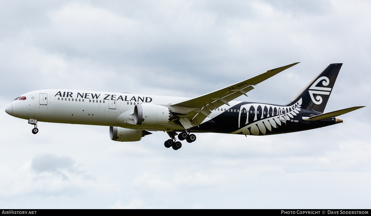 Aircraft Photo of ZK-NZH | Boeing 787-9 Dreamliner | Air New Zealand | AirHistory.net #518167