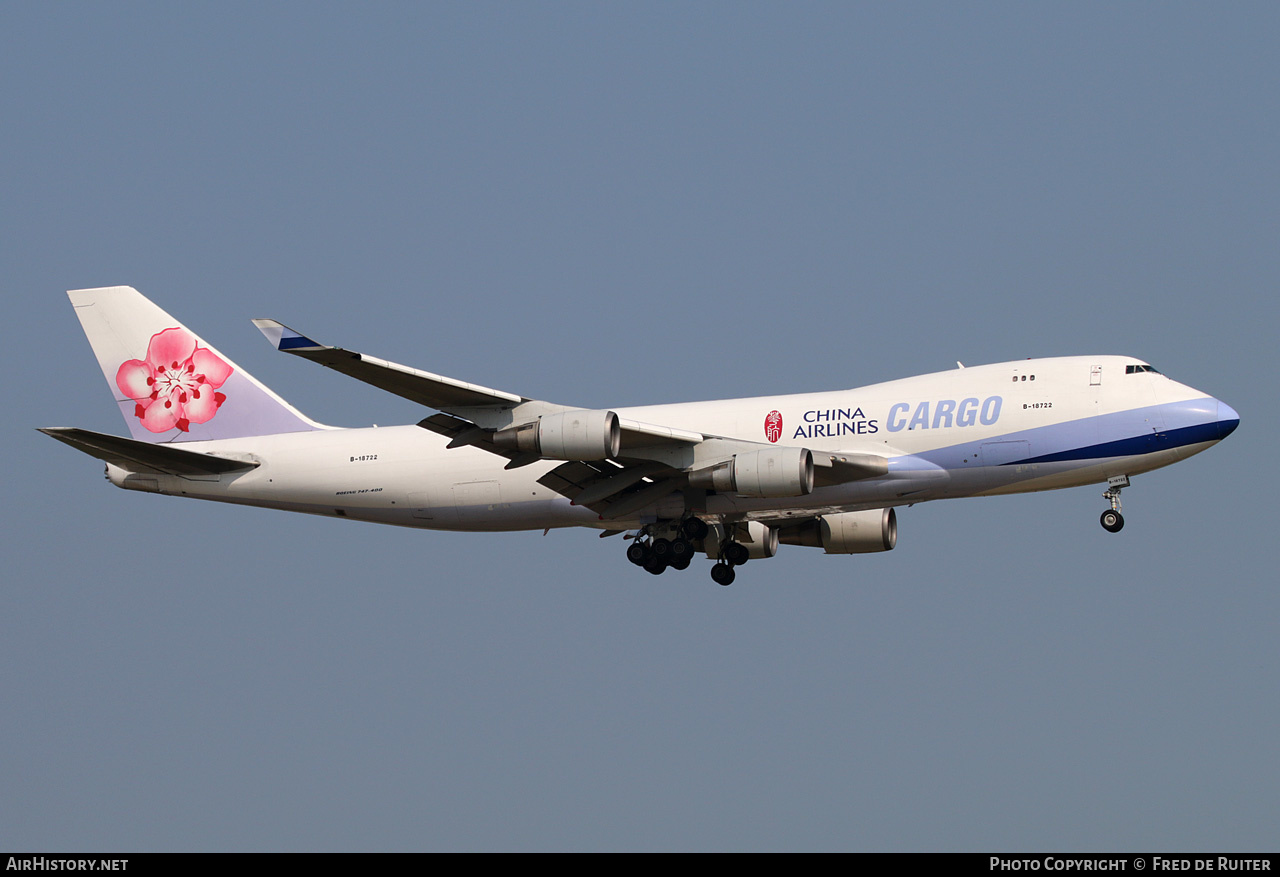 Aircraft Photo of B-18722 | Boeing 747-409F/SCD | China Airlines Cargo | AirHistory.net #518185