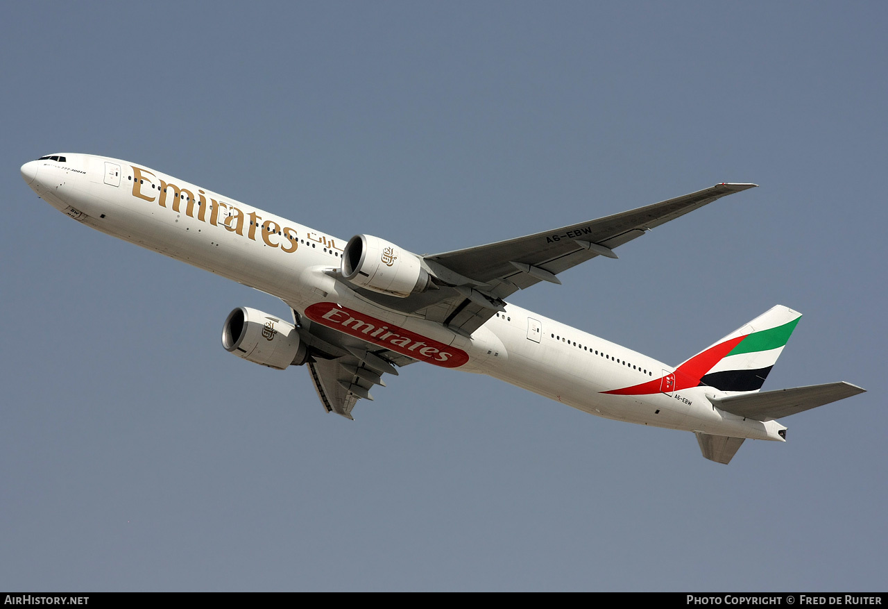 Aircraft Photo of A6-EBW | Boeing 777-36N/ER | Emirates | AirHistory.net #518190