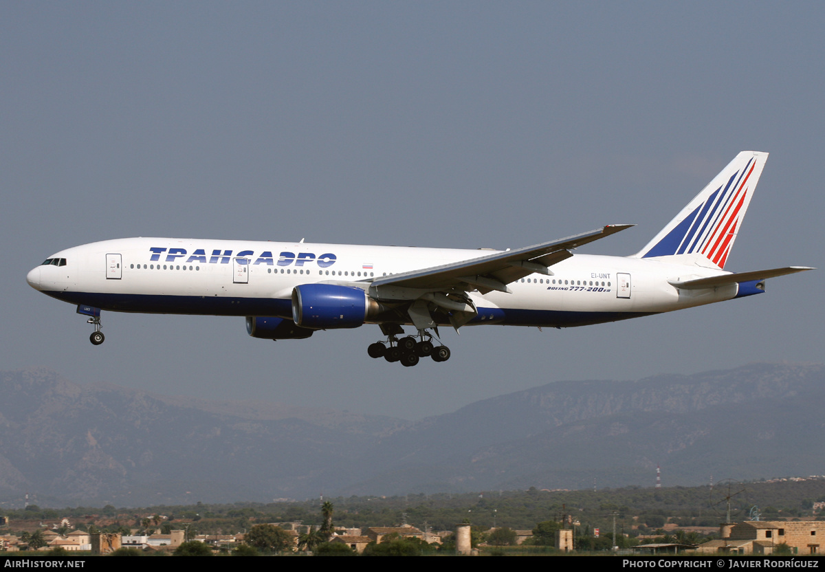 Aircraft Photo of EI-UNT | Boeing 777-212/ER | Transaero Airlines | AirHistory.net #518212