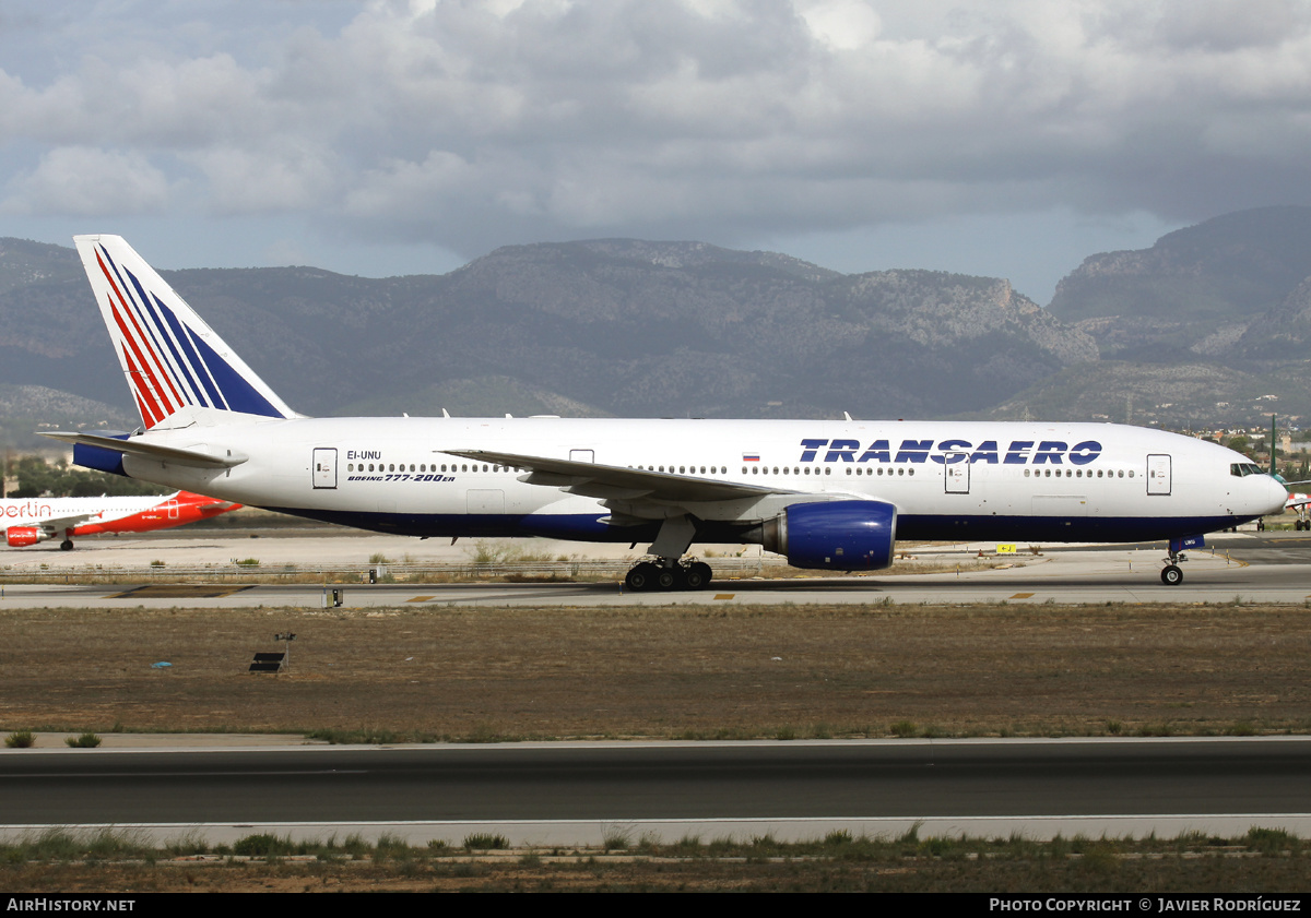 Aircraft Photo of EI-UNU | Boeing 777-212/ER | Transaero Airlines | AirHistory.net #518215