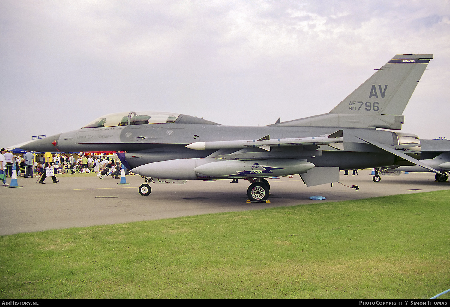 Aircraft Photo of 90-0796 / AF90-796 | General Dynamics F-16DG Night Falcon | USA - Air Force | AirHistory.net #518234