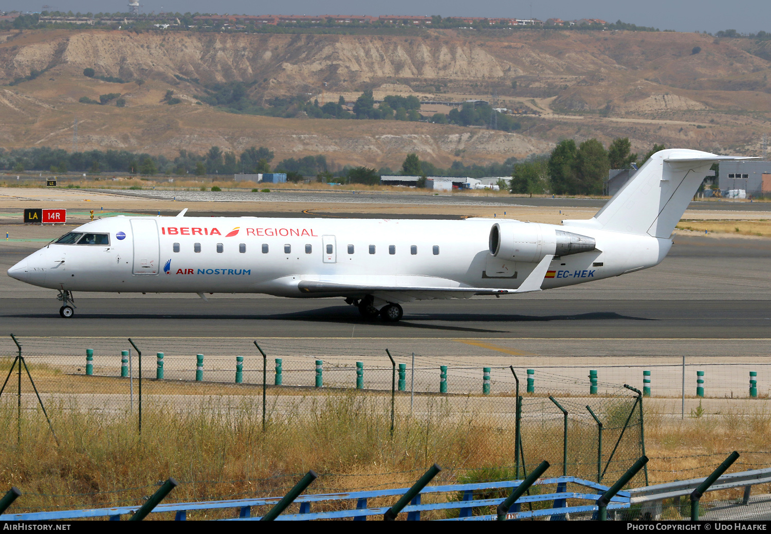 Aircraft Photo of EC-HEK | Bombardier CRJ-200ER (CL-600-2B19) | Iberia Regional | AirHistory.net #518318