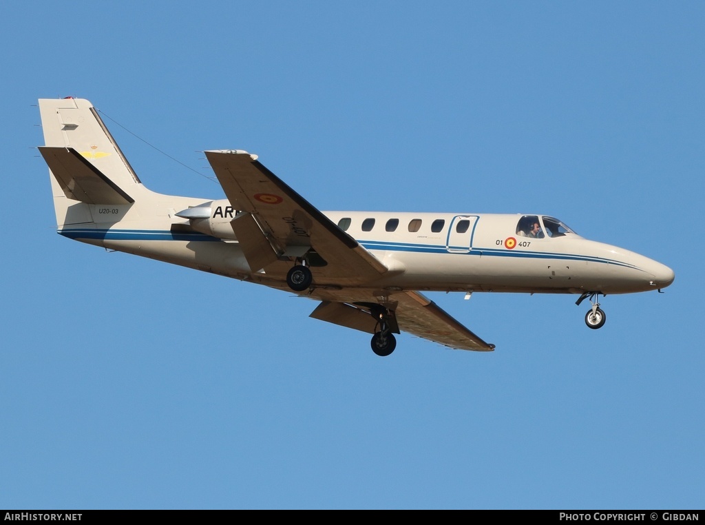 Aircraft Photo of U.20-3 | Cessna 550 Citation II | Spain - Navy | AirHistory.net #518347