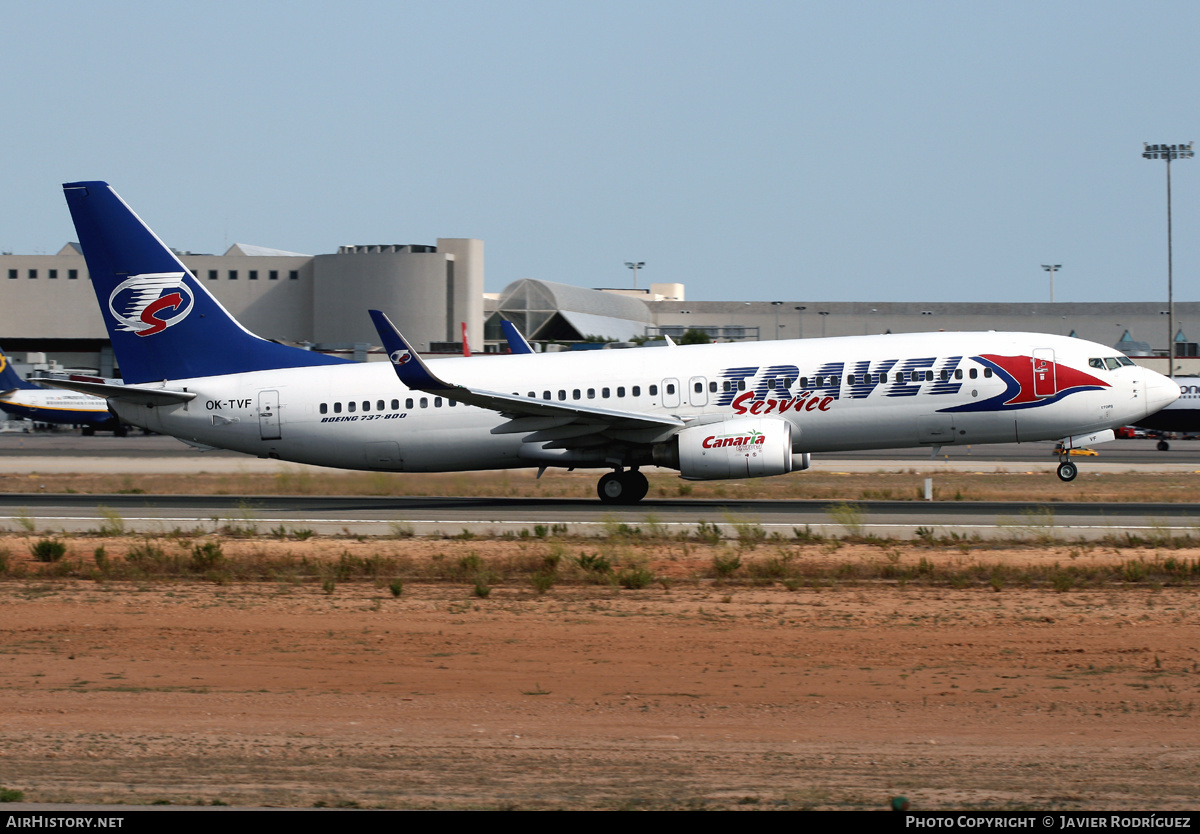 Aircraft Photo of OK-TVF | Boeing 737-8FH | Travel Service | AirHistory.net #518357