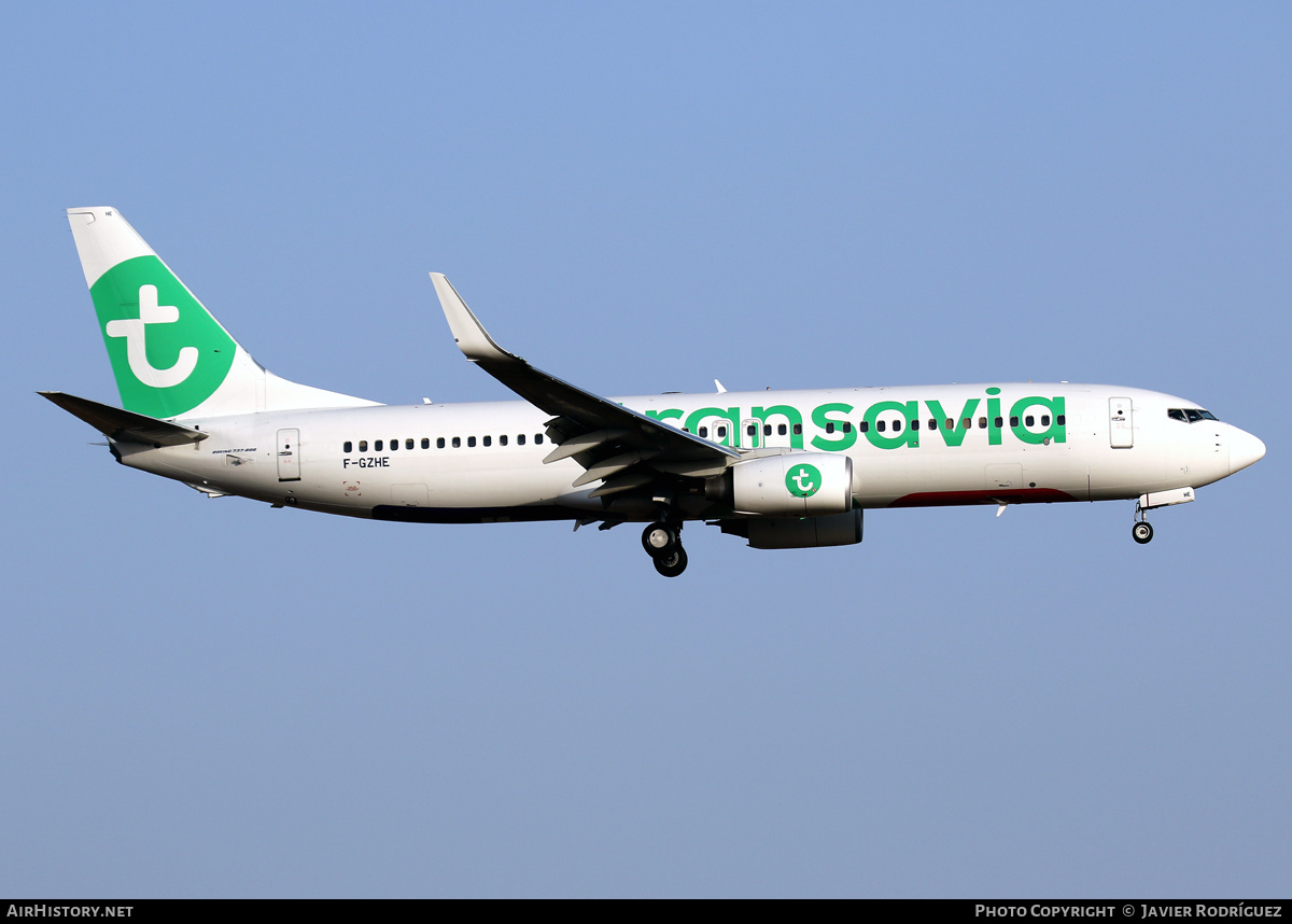 Aircraft Photo of F-GZHE | Boeing 737-8K2 | Transavia | AirHistory.net #518369