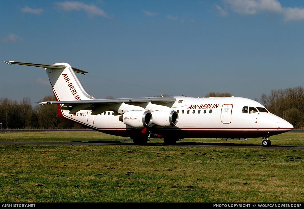 Aircraft Photo of D-AWUE | British Aerospace BAe-146-200 | Air Berlin | AirHistory.net #518395