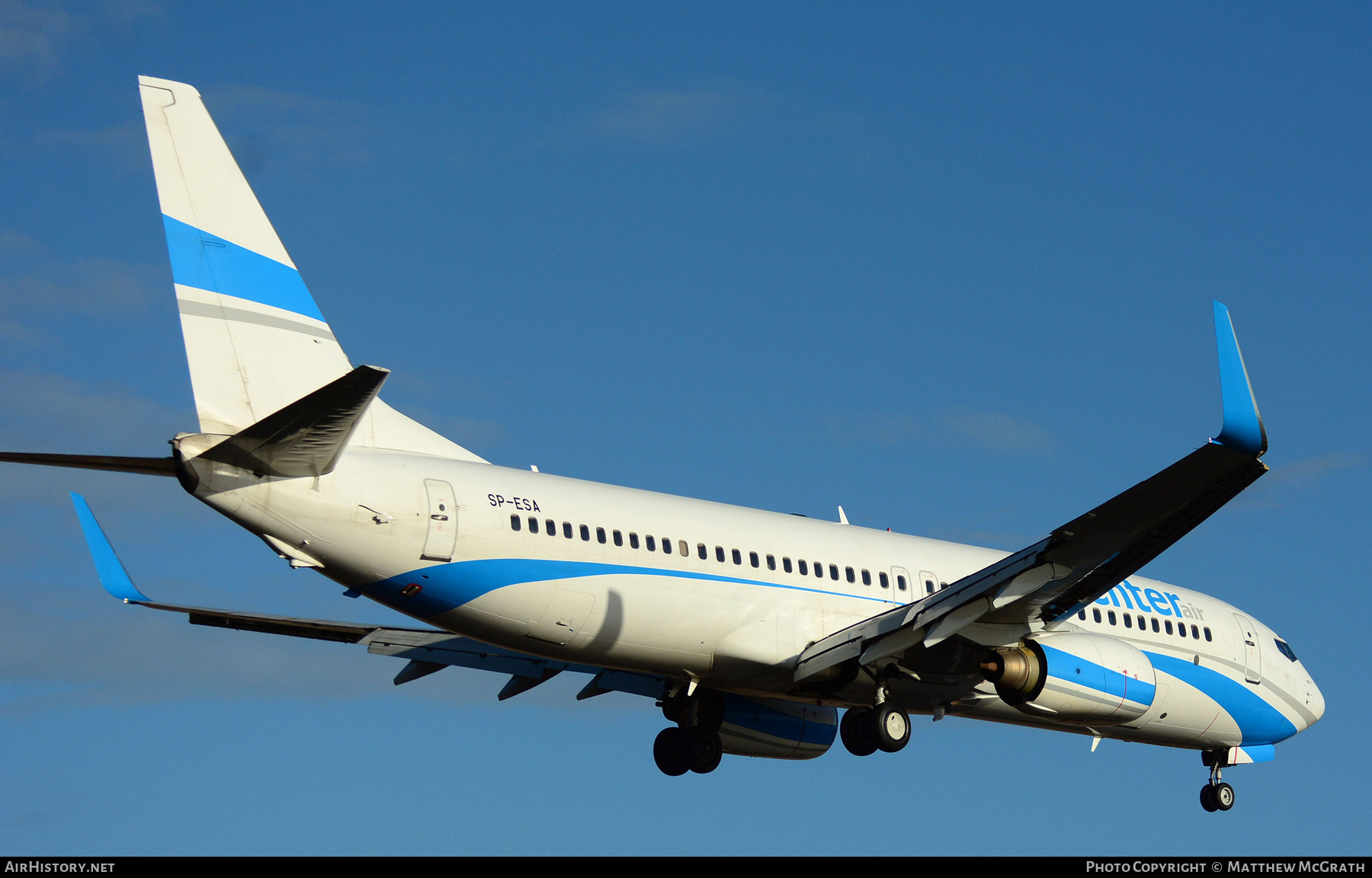 Aircraft Photo of SP-ESA | Boeing 737-8Q8 | Enter Air | AirHistory.net #518413